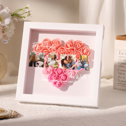 Kettenmachen Mama Dichtetafelrahmen Deko-Personalisierbare 2 Namen Blume Ornament für Mutter 34.89