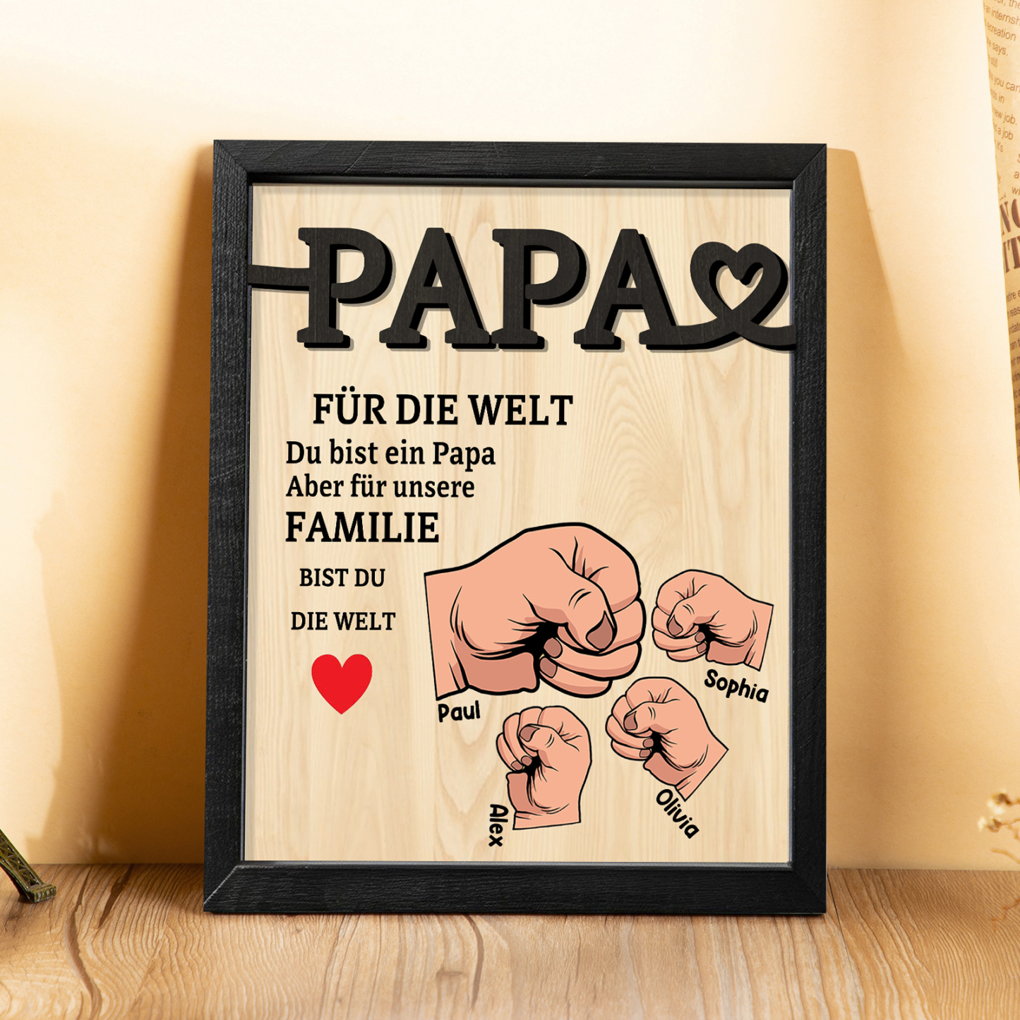 Kettenmachen Pärchen Holzbild-Personalisierter 2 Namen & Datum Dämmerung Holzdekoration-für Paare 22.99