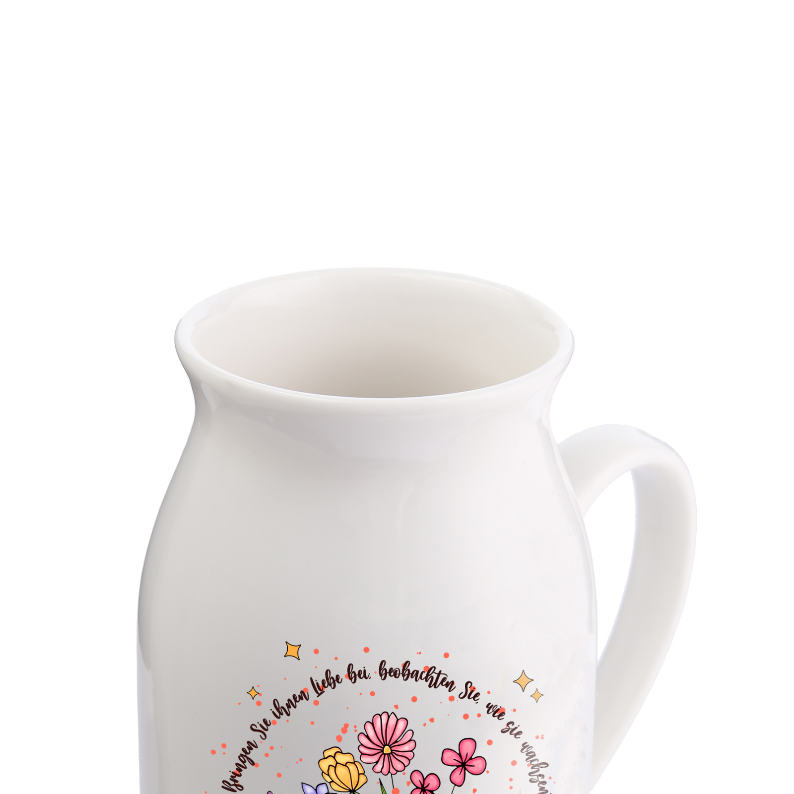 Personalisierte 2 Texte-Studenten & Lehrer- Gießvase mit Henkel Lehrer Vase-Pefektes Geschenk für Lehrer