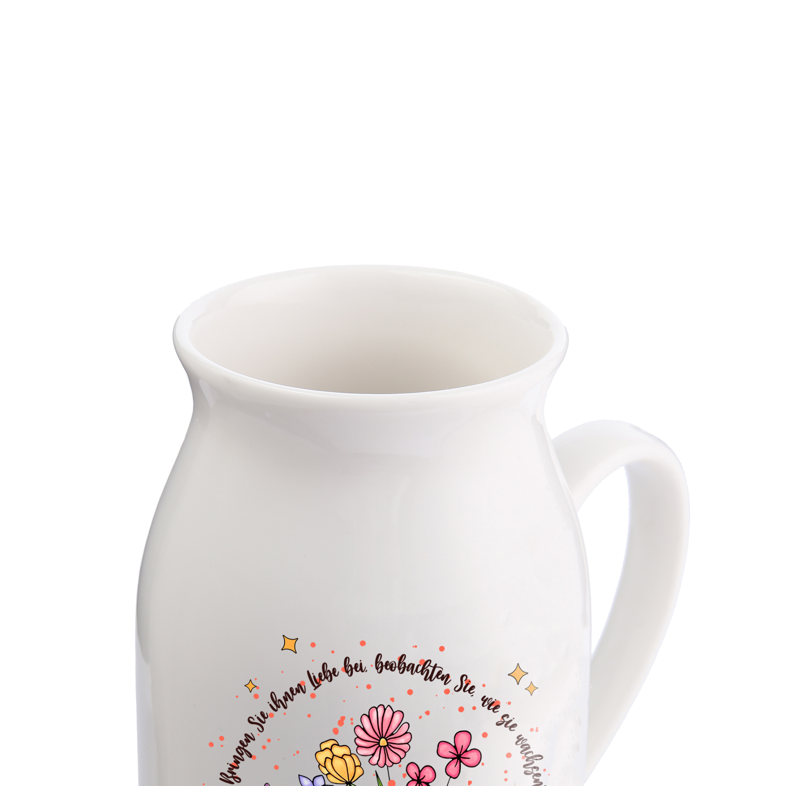 Personalisierte 2 Texte-Studenten & Lehrer- Gießvase mit Henkel Lehrer Vase-Pefektes Geschenk für Lehrer