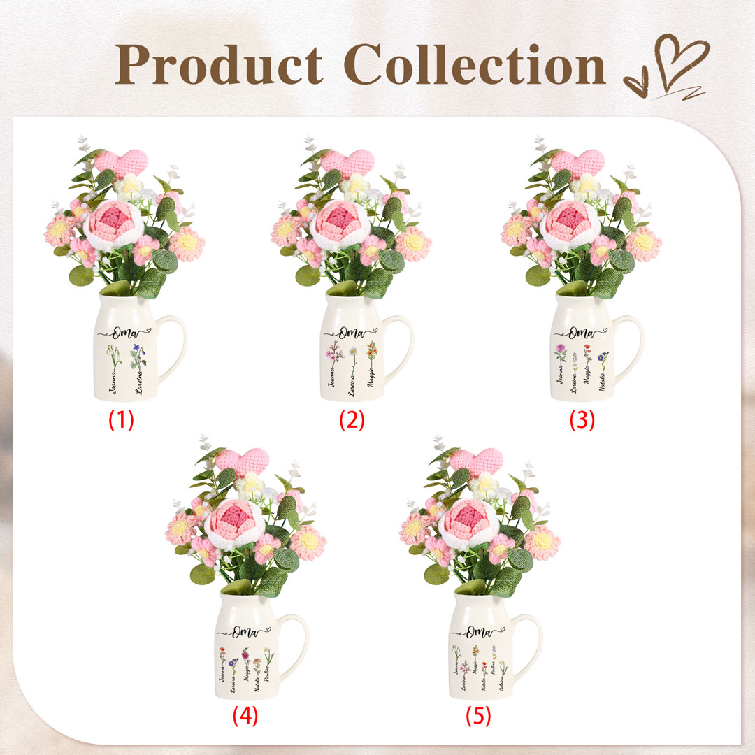 Personalisierte Blumenvase Geschenk für Oma, Geschenk für Nana, Muttertagsgeschenk, mit Namen