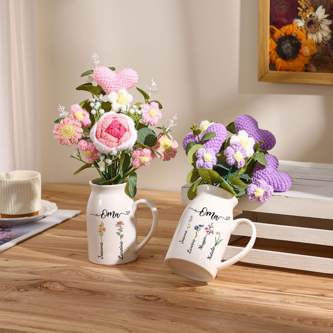 Personalisierte Blumenvase Geschenk für Oma, Geschenk für Nana, Muttertagsgeschenk, mit Namen