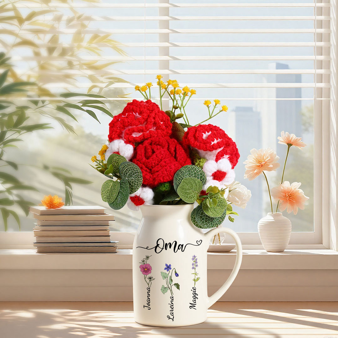 Personalisierte Blumenvase Geschenk für Oma, Geschenk für Nana, Muttertagsgeschenk, mit Namen
