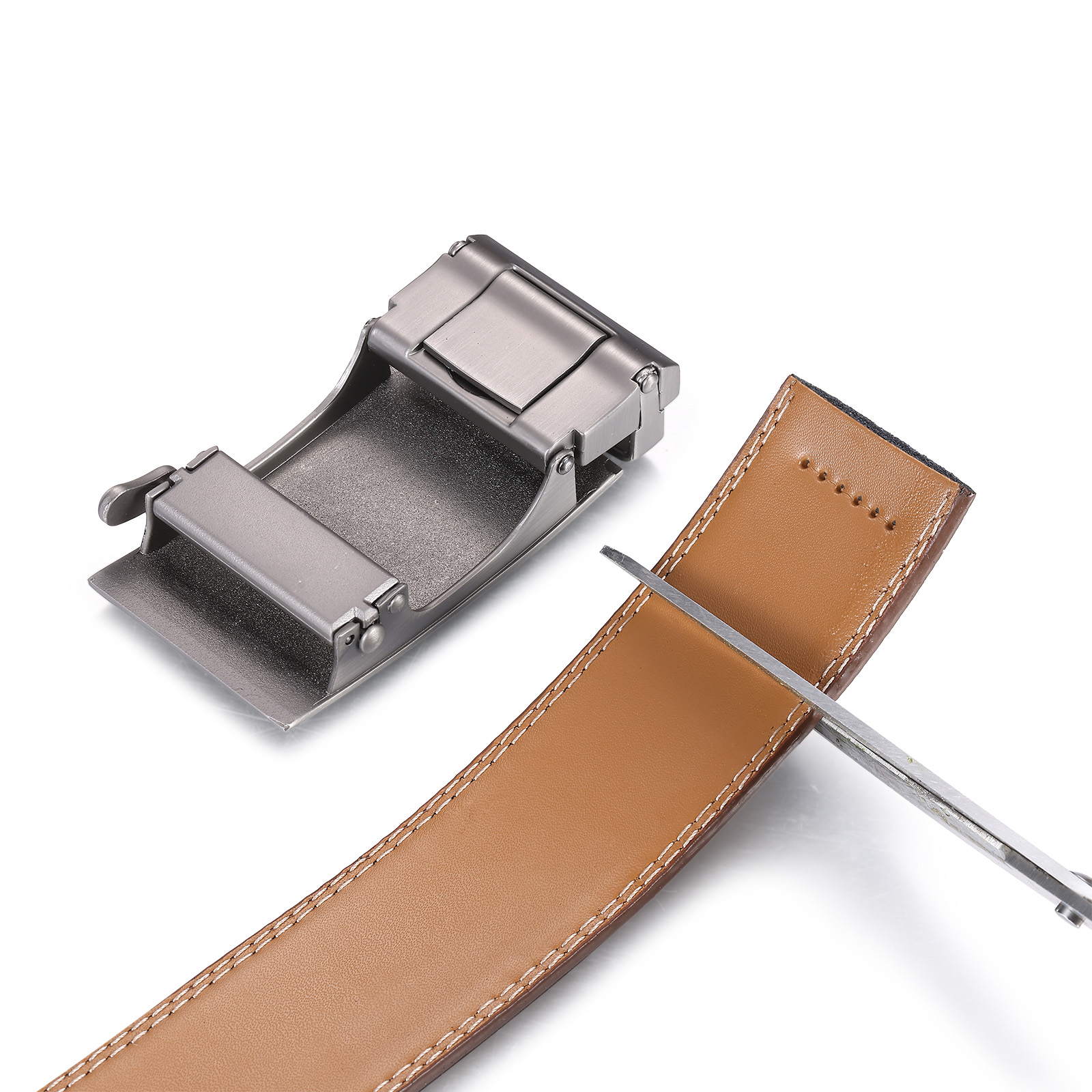 Personalisierter Opa-Ledergürtel mit Namen & Faustgruß