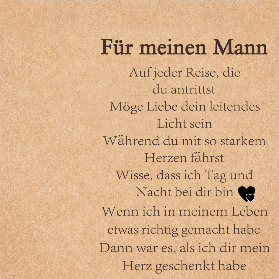 Schlüsselanhänger mit Herzgravur & Armband –„ Fahr vorsichtig – ich brauche dich hier bei mir ”– Geschenk für Mann, Freund