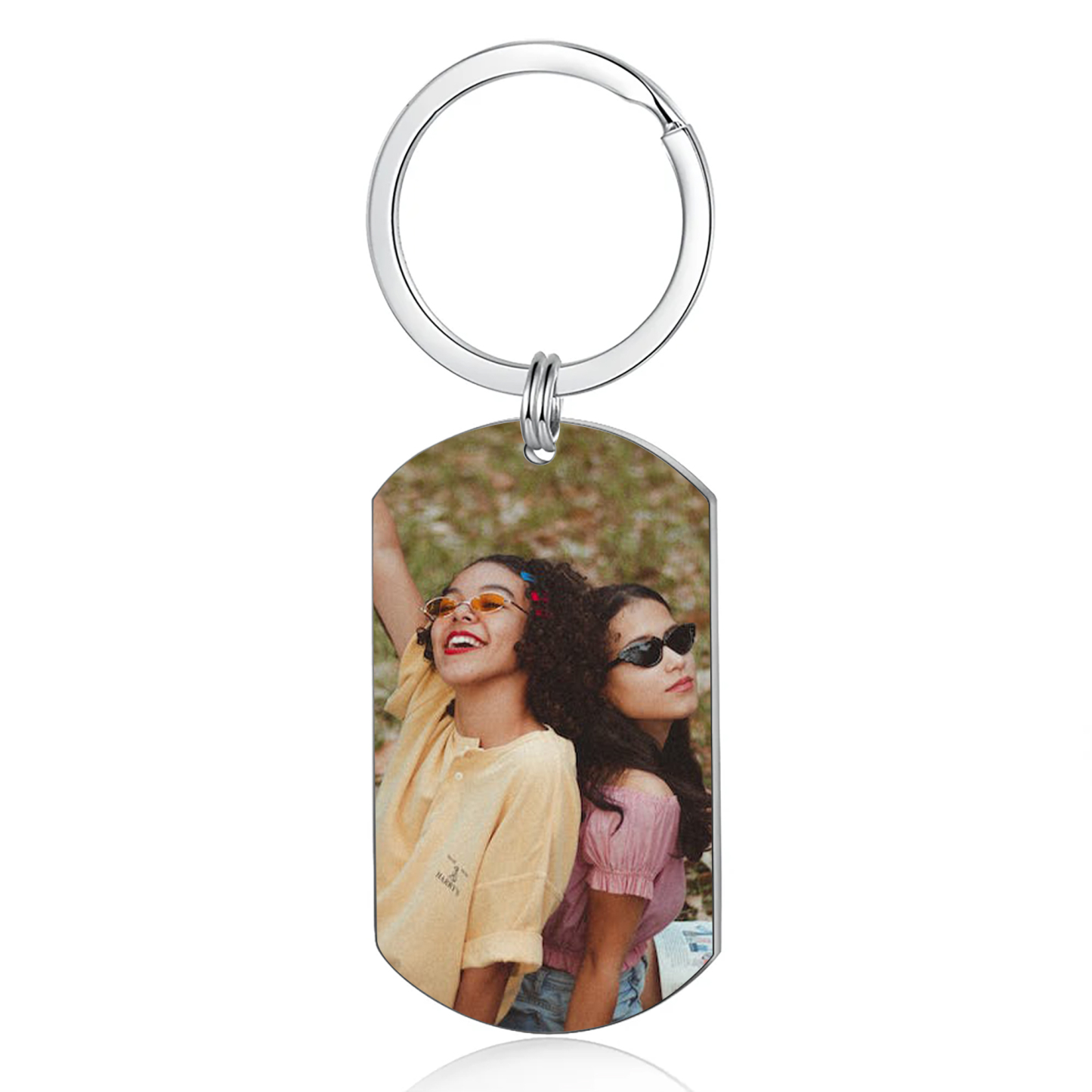 Personalisierter Text Herzform Kerzenhalter & Foto Schlüsselanhänger & Kerze & Karte & Box Freundschaft Geschenkbox Set für Beste Freundin