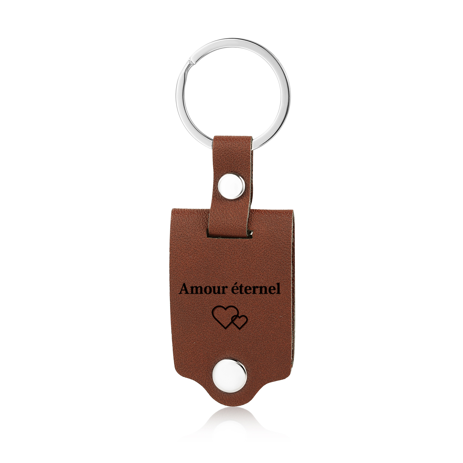 Personalisierter Name & Buchstabe & Foto Leder-Herren-Geldbörse & Foto & 2 Namen Wallet Card & Foto & 2 Texte Leder Schlüsselanhänger Geschenkbox Set