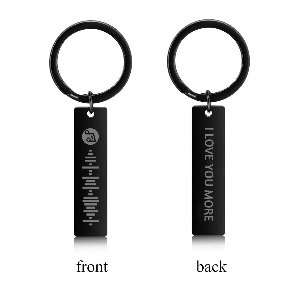 Scannbare Spotify Code Schlüsselanhänger Personalisierbare Text Musik Schlüsselanhänger