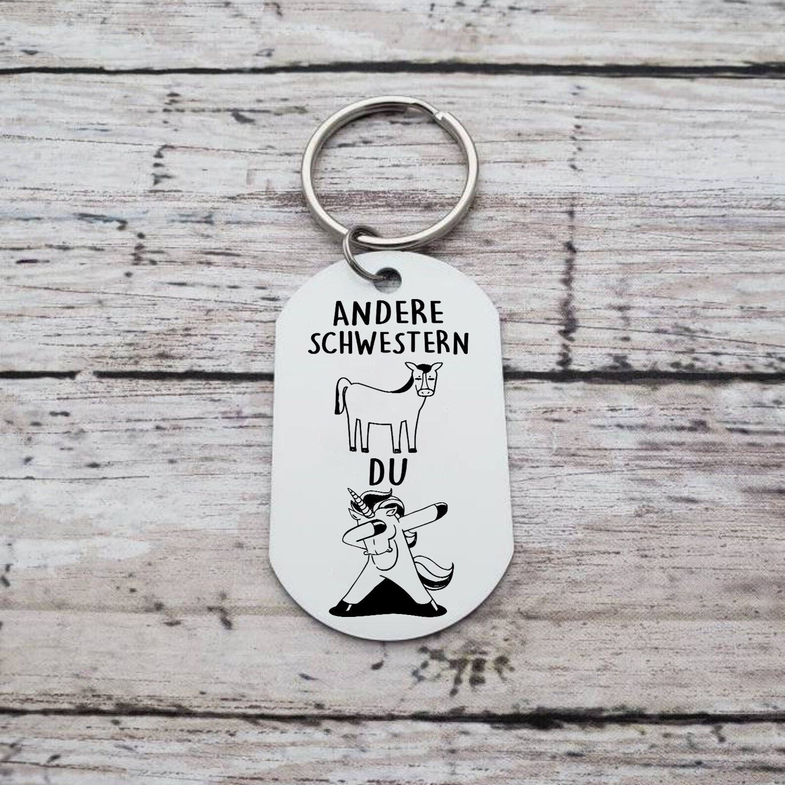 Personalisierter Schlüsselanhänger für die besondere Schwesternliebe