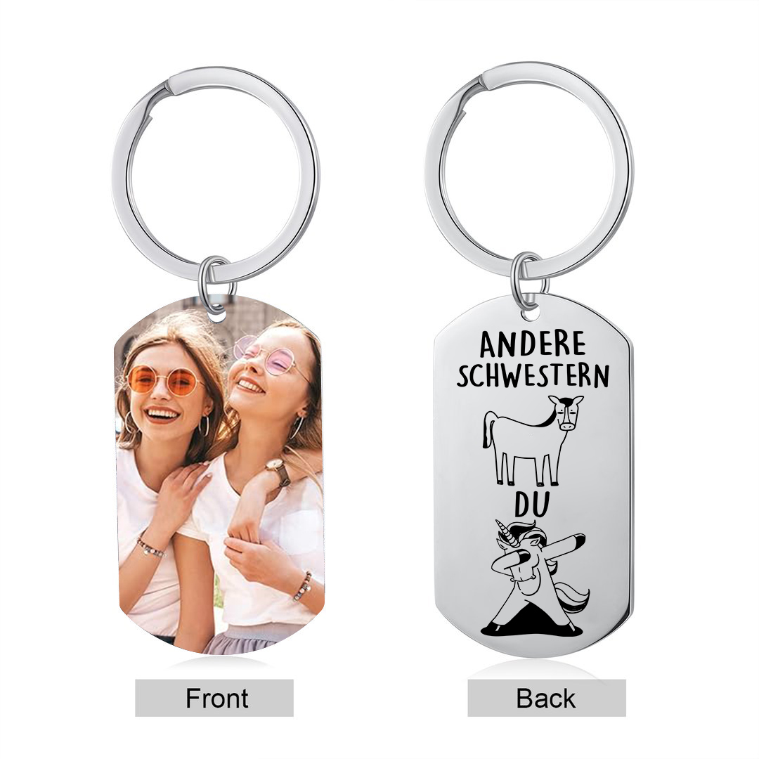 Personalisierter Schlüsselanhänger für die besondere Schwesternliebe