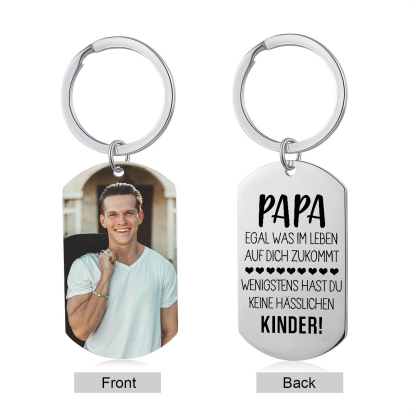 Personalisierter Schlüsselanhänger – Ein humorvolles Geschenk für Papa mit Foto