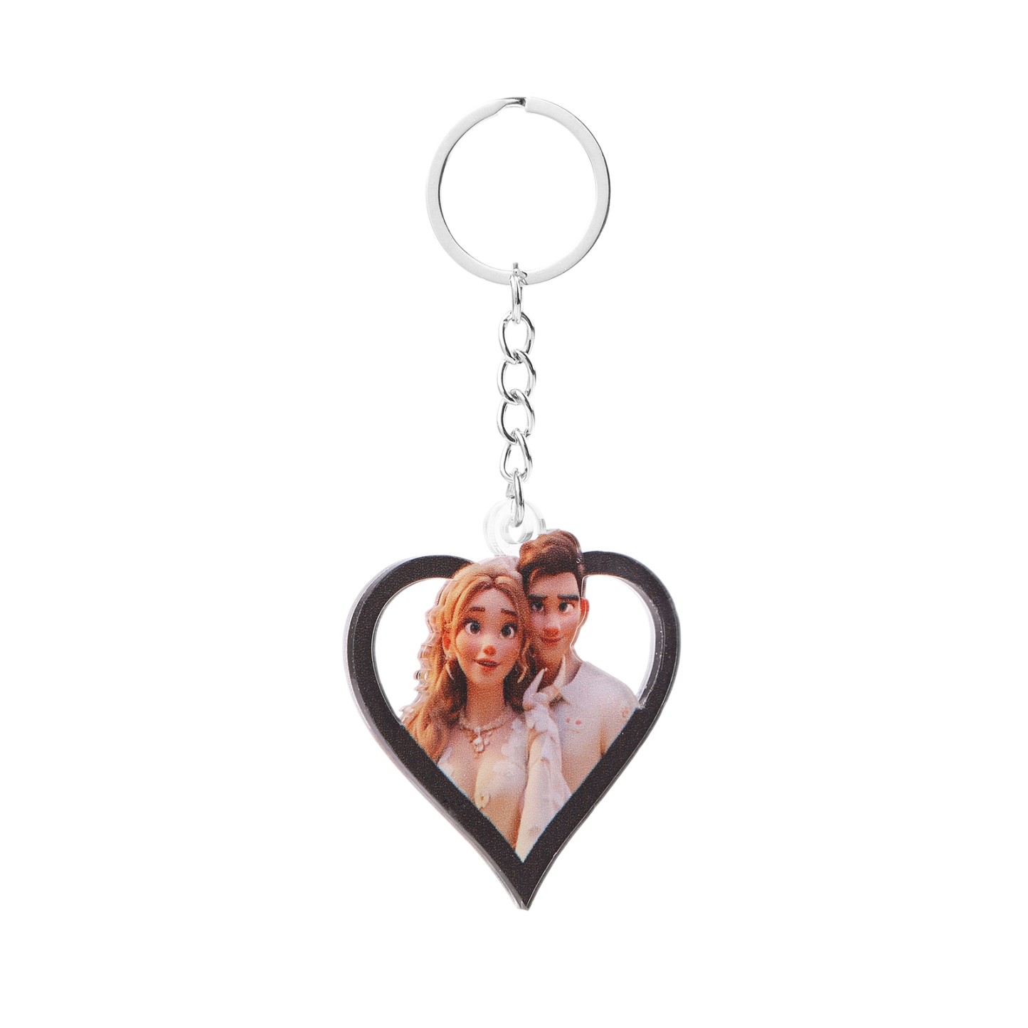 Personalisierter mit 1 Foto Herz Schlüsselanhänger - Einzigartiges Geschenk für besondere Momente