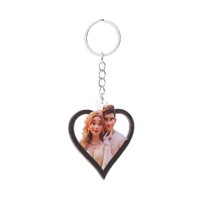 Personalisierter mit 1 Foto Herz Schlüsselanhänger - Einzigartiges Geschenk für besondere Momente