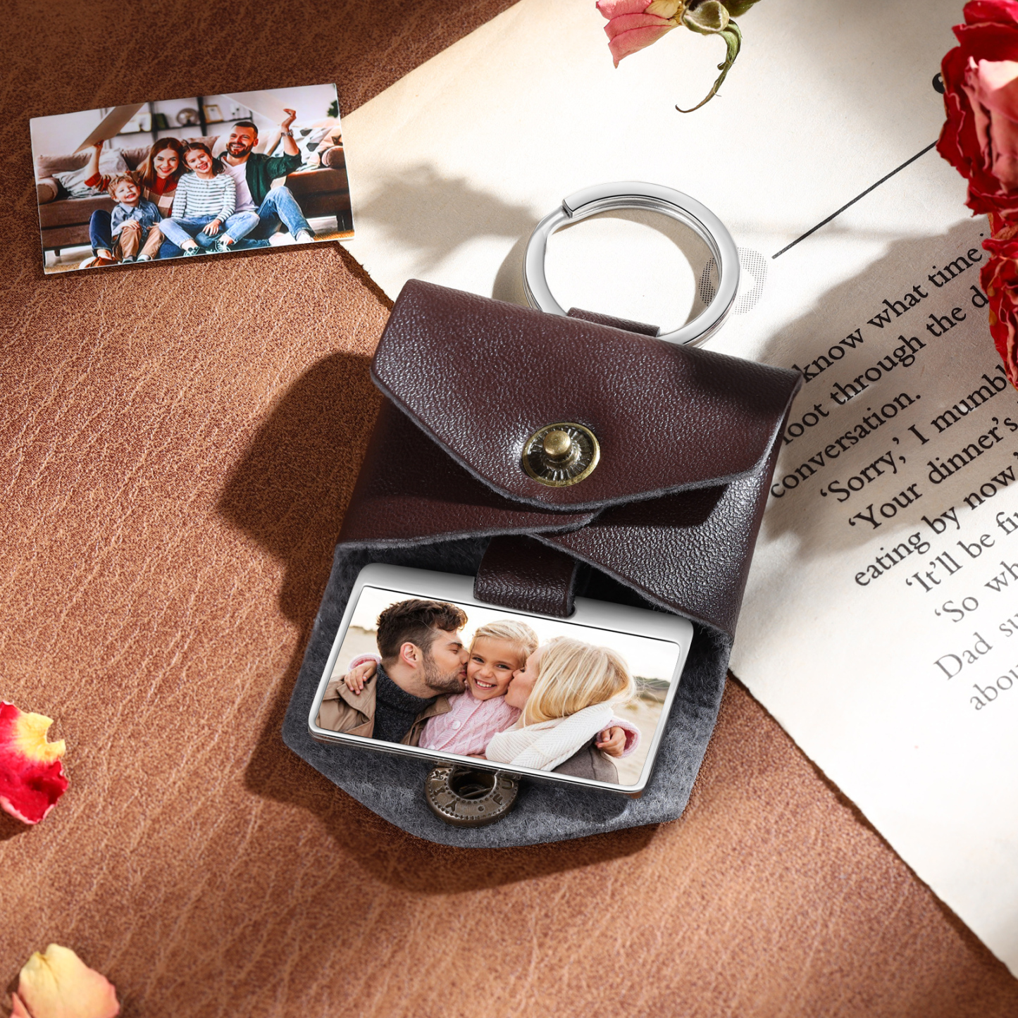 Personalisierter mit 1 Foto Schlüsselanhänger - Ein besonderes Geschenk für Familie