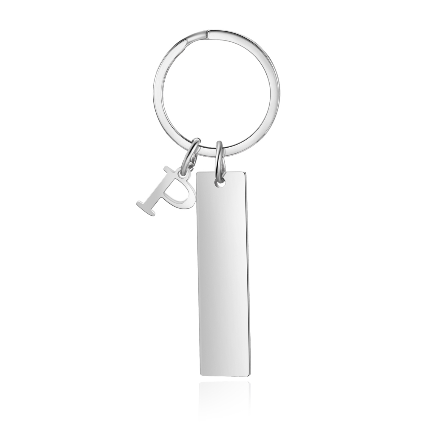 Personalisierter Buchstabe & Text Metall-Schlüsselanhänger – An meinen Schatz, Du bist der Grund für mein Lächeln – Geschenk für Paar