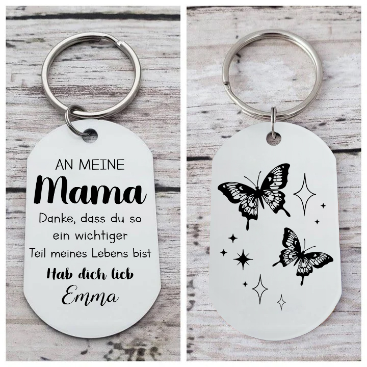 Personalisierbarer Name Schlüsselanhänger-Danke, dass du so ein wichtiger Teil meines Lebens bist -Geschenk für Mutter