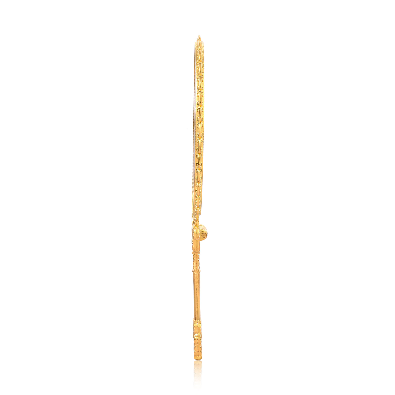 Personalisiertes Foto Goldener Kosmetikspiegel mit 180° Faltfunktion