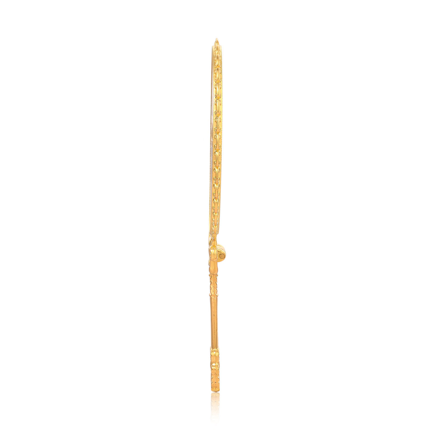 Personalisiertes Foto Goldener Kosmetikspiegel mit 180° Faltfunktion