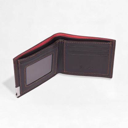 Personalisierte Herren‑Geldbörse mit Foto‑Gravur oder Monogramm Slim Bifold