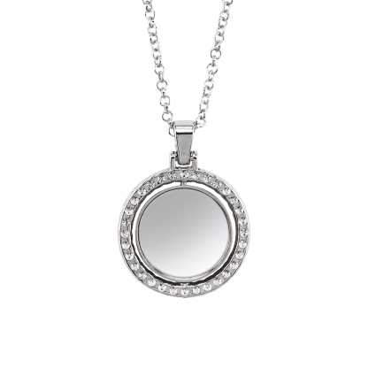 Personalisierbares 1 Foto drehbare Foto-Halskette