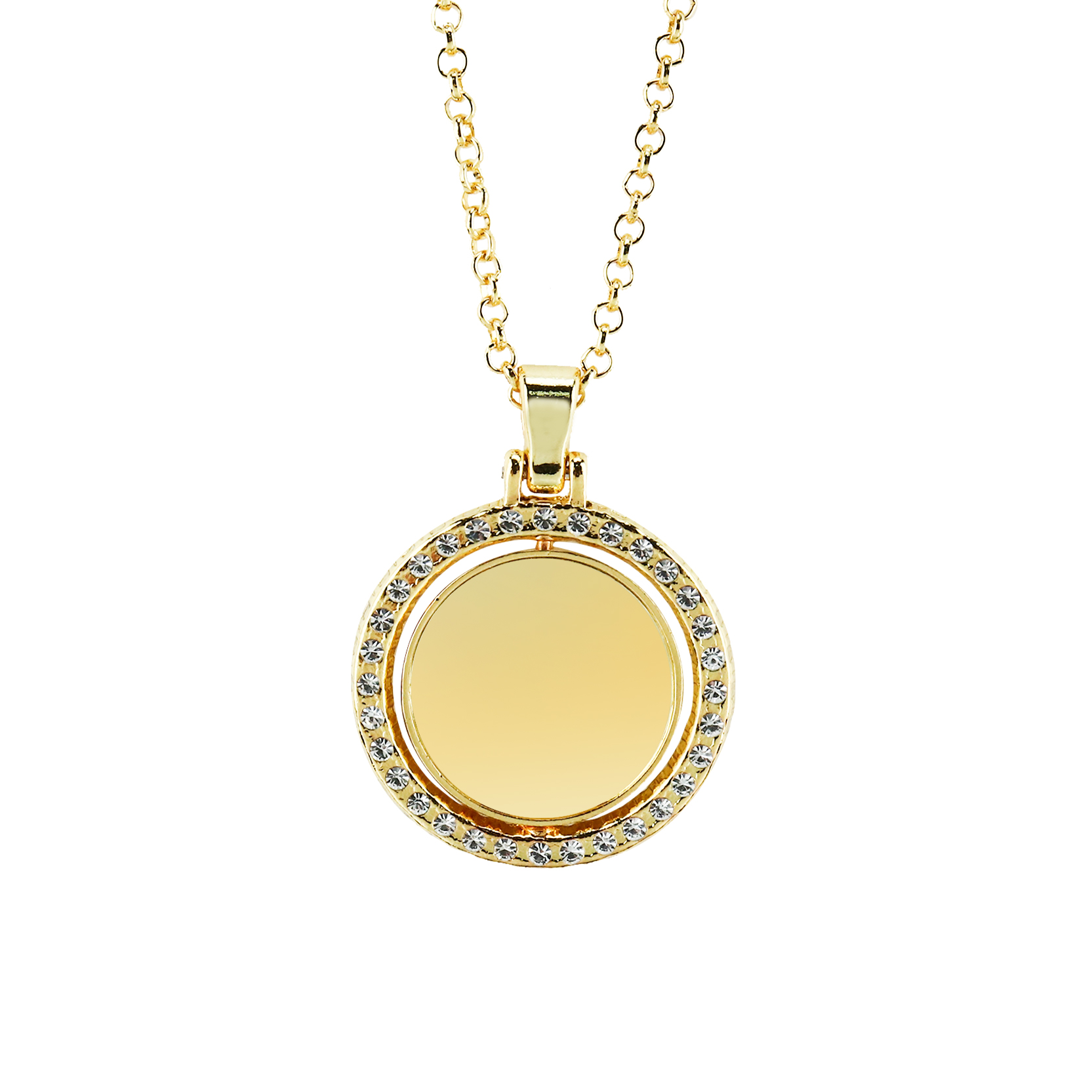 Personalisierbares 1 Foto drehbare Foto-Halskette