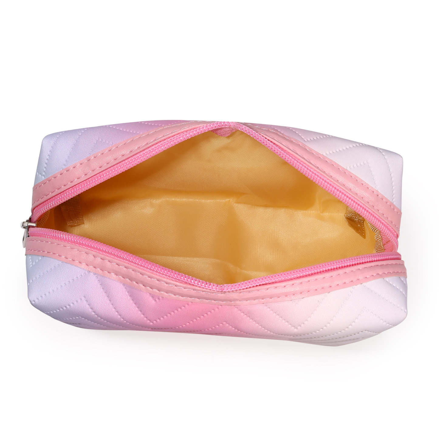 Personalisierbarer 1 Name PU-Leder bunte Kosmetiktasche - Tragbar Schminktasche