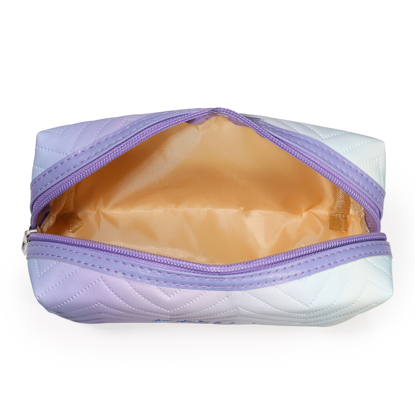 Personalisierbarer 1 Name PU-Leder bunte Kosmetiktasche - Tragbar Schminktasche