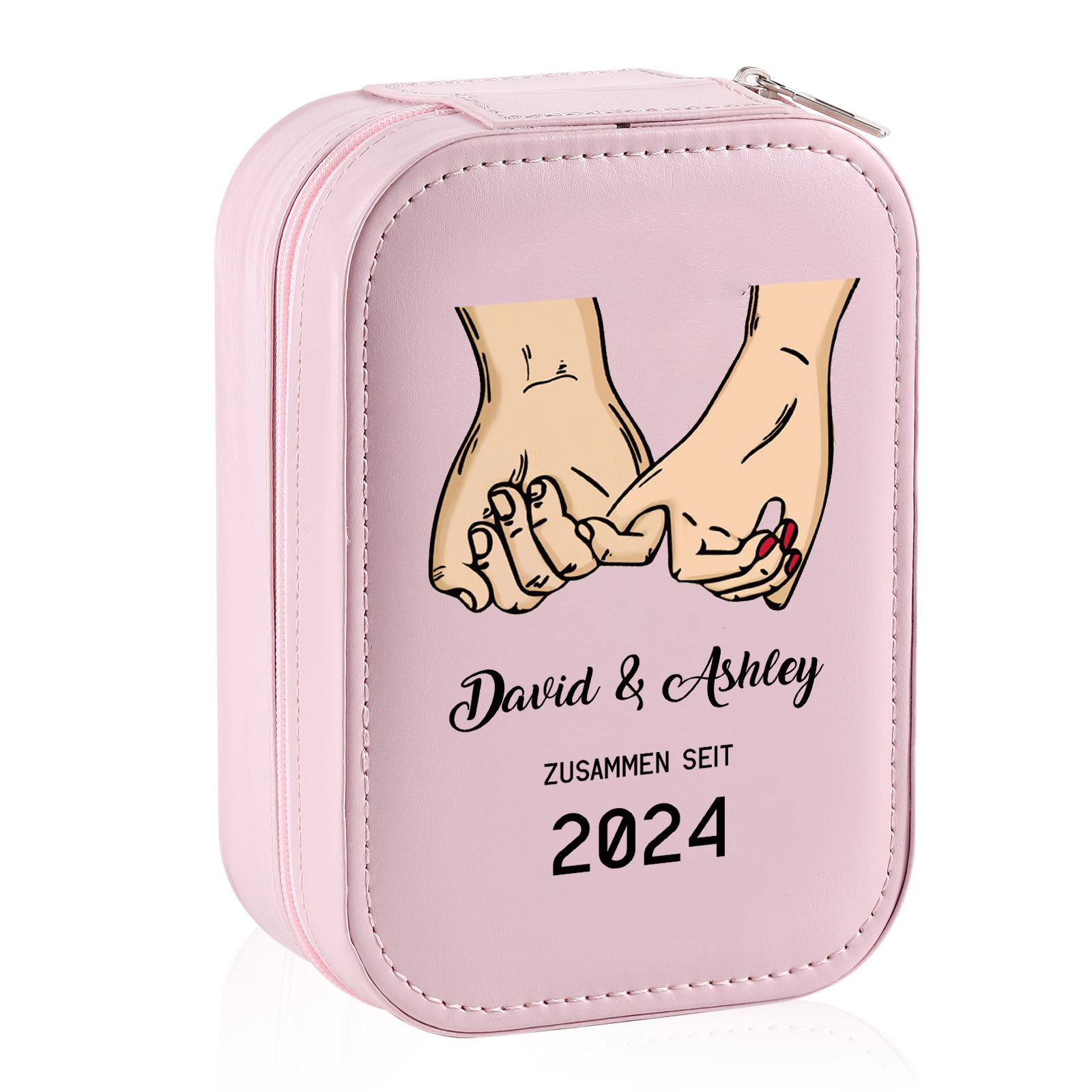 Personalisierte 2 Namen & Datum Hand in Hand Zusammen Seit Aufbewahrun