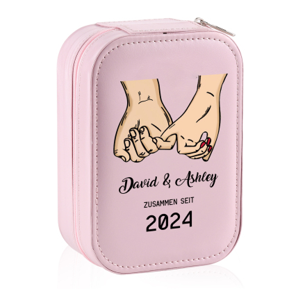 Personalisierte 2 Namen & Datum Hand in Hand Zusammen Seit Aufbewahrun