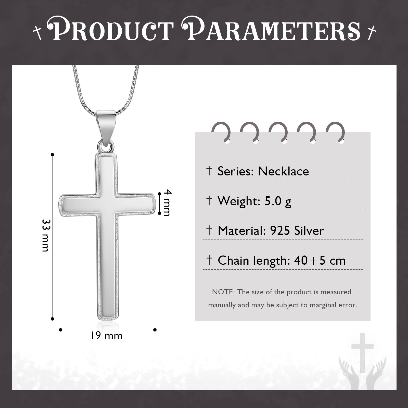 925 Sterling Silber An Unseren Sohn von Mama & Papa  Kommunion Kreuz Halskette - Geschenk mit Nachrichtenkarte