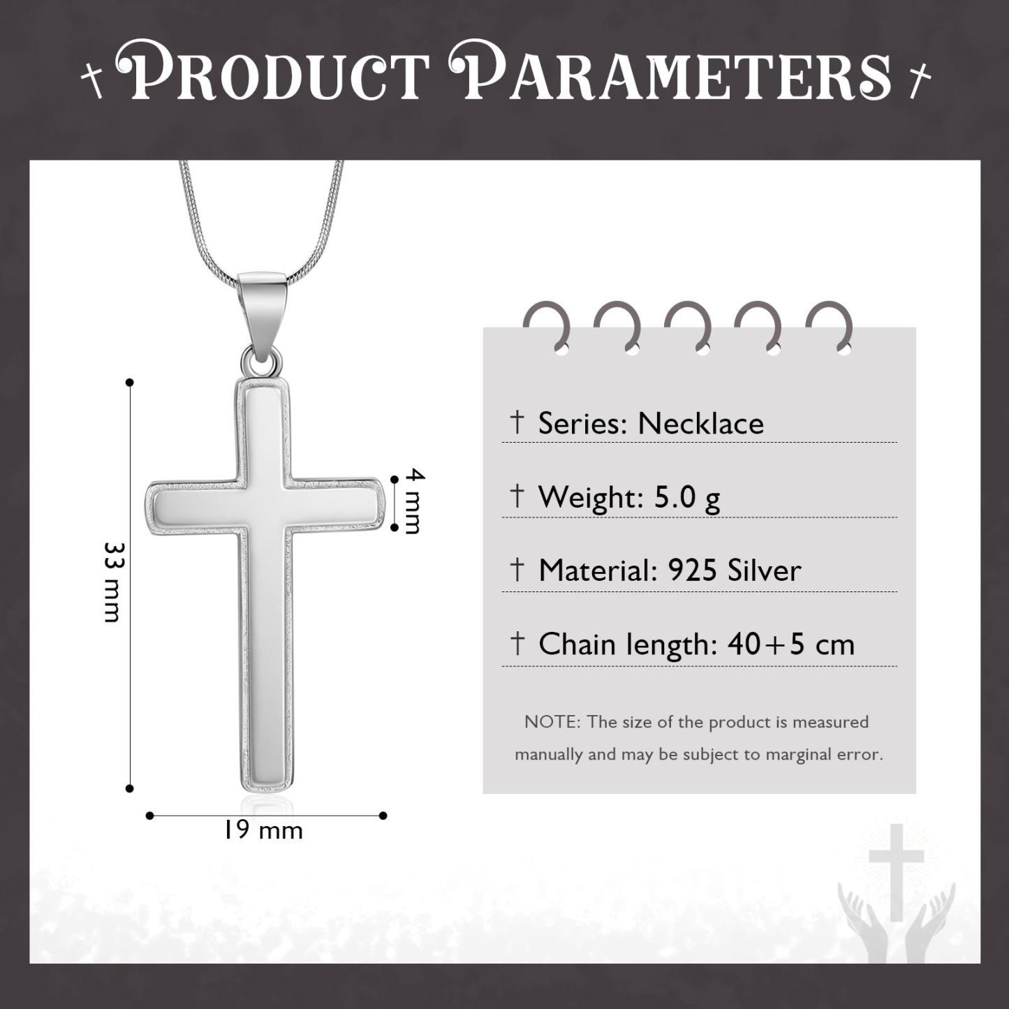 925 Sterling Silber An Unseren Sohn von Mama & Papa  Kommunion Kreuz Halskette - Geschenk mit Nachrichtenkarte