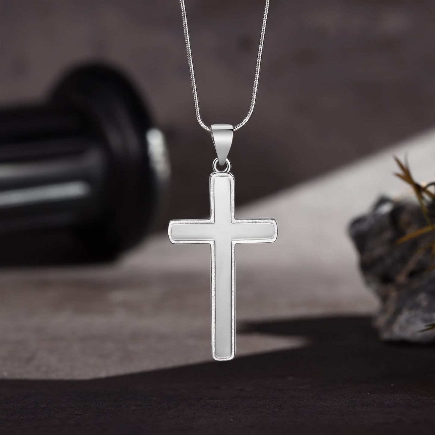 925 Sterling Silber An Unseren Sohn von Mama & Papa  Kommunion Kreuz Halskette - Geschenk mit Nachrichtenkarte