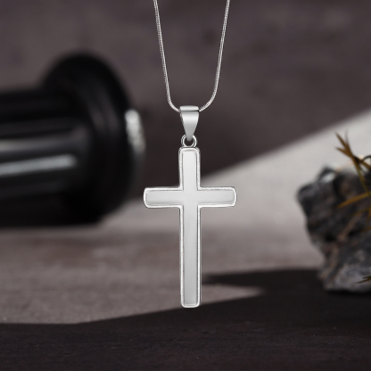 925 Sterling Silber Kreuz Halskette-An Meinen Bruder-Geschenk mit Nachrichtenkart