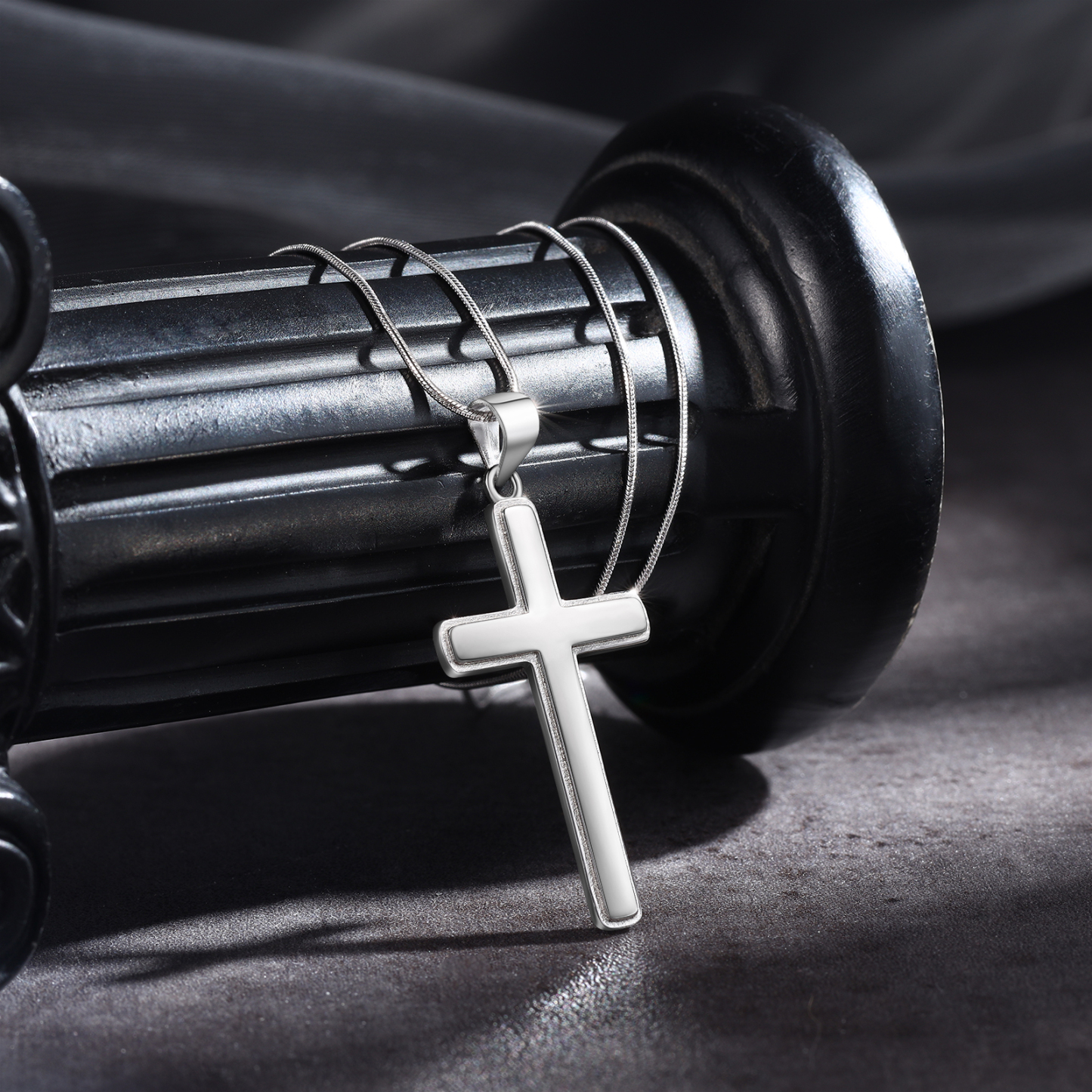 925 Sterling Silber Kreuz Halskette-An Meinen Bruder-Geschenk mit Nachrichtenkart