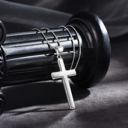 925 Sterling Silber Kreuz Halskette-An Meinen Bruder-Geschenk mit Nachrichtenkart