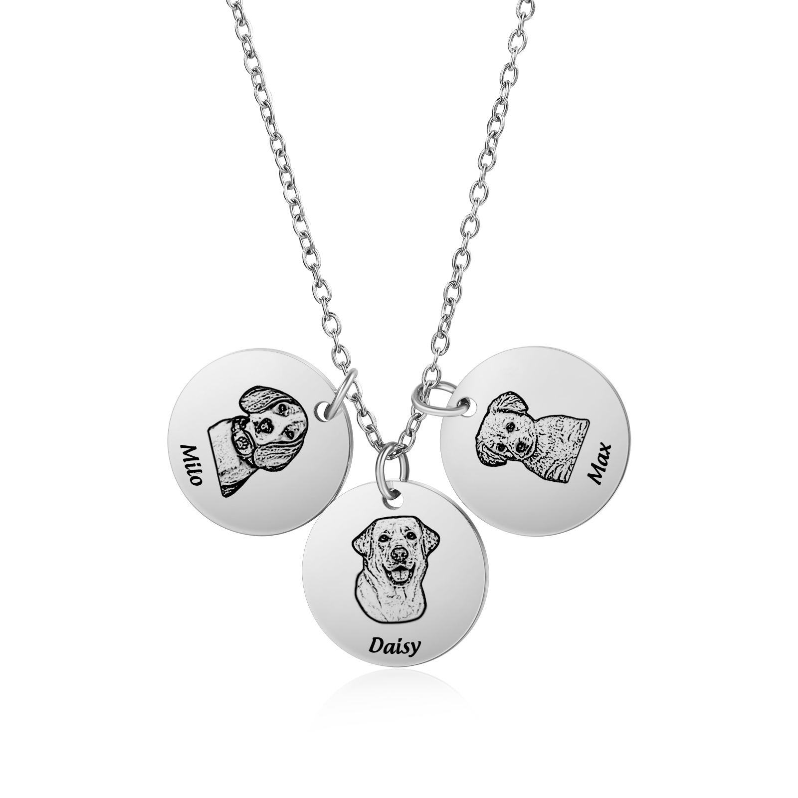 Personalisiertes Foto & Name Haustier Halsektte Haustier Andenken Geschenk