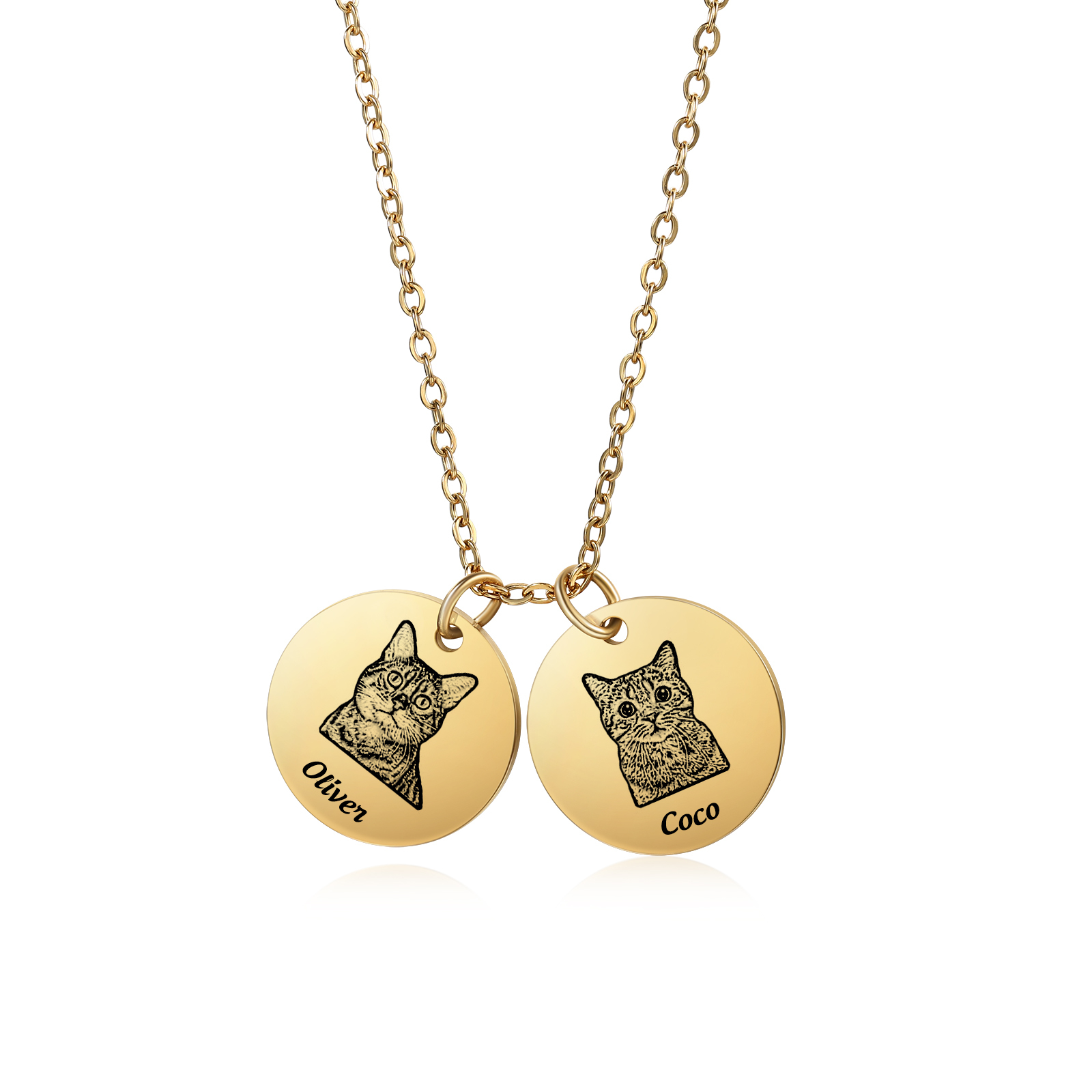 Personalisiertes Foto & Name Haustier Halsektte Haustier Andenken Geschenk