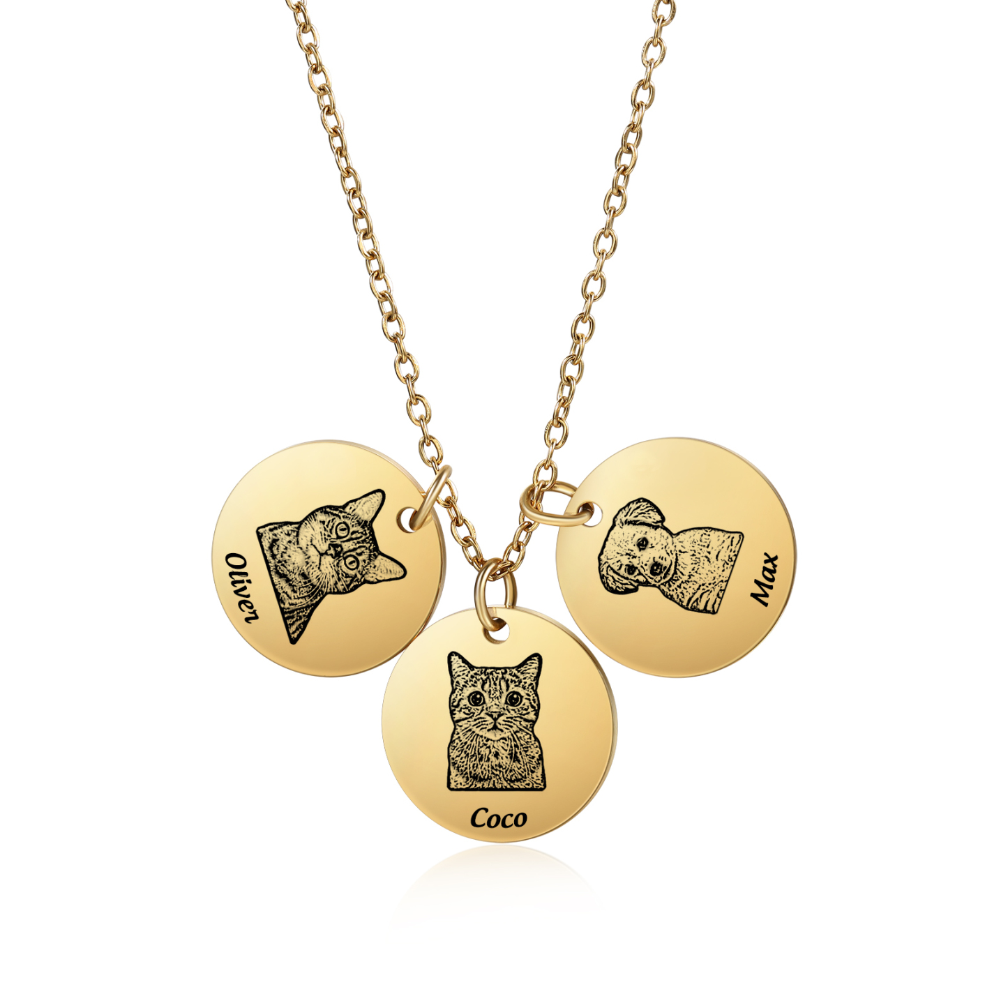 Personalisiertes Foto & Name Haustier Halsektte Haustier Andenken Geschenk