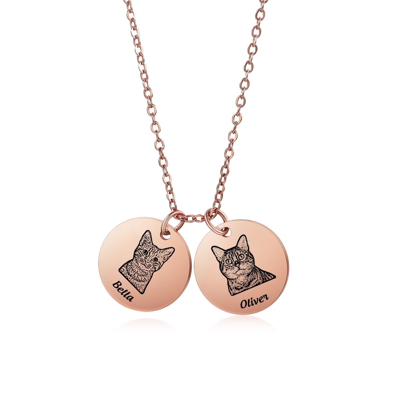 Personalisiertes Foto & Name Haustier Halsektte Haustier Andenken Geschenk