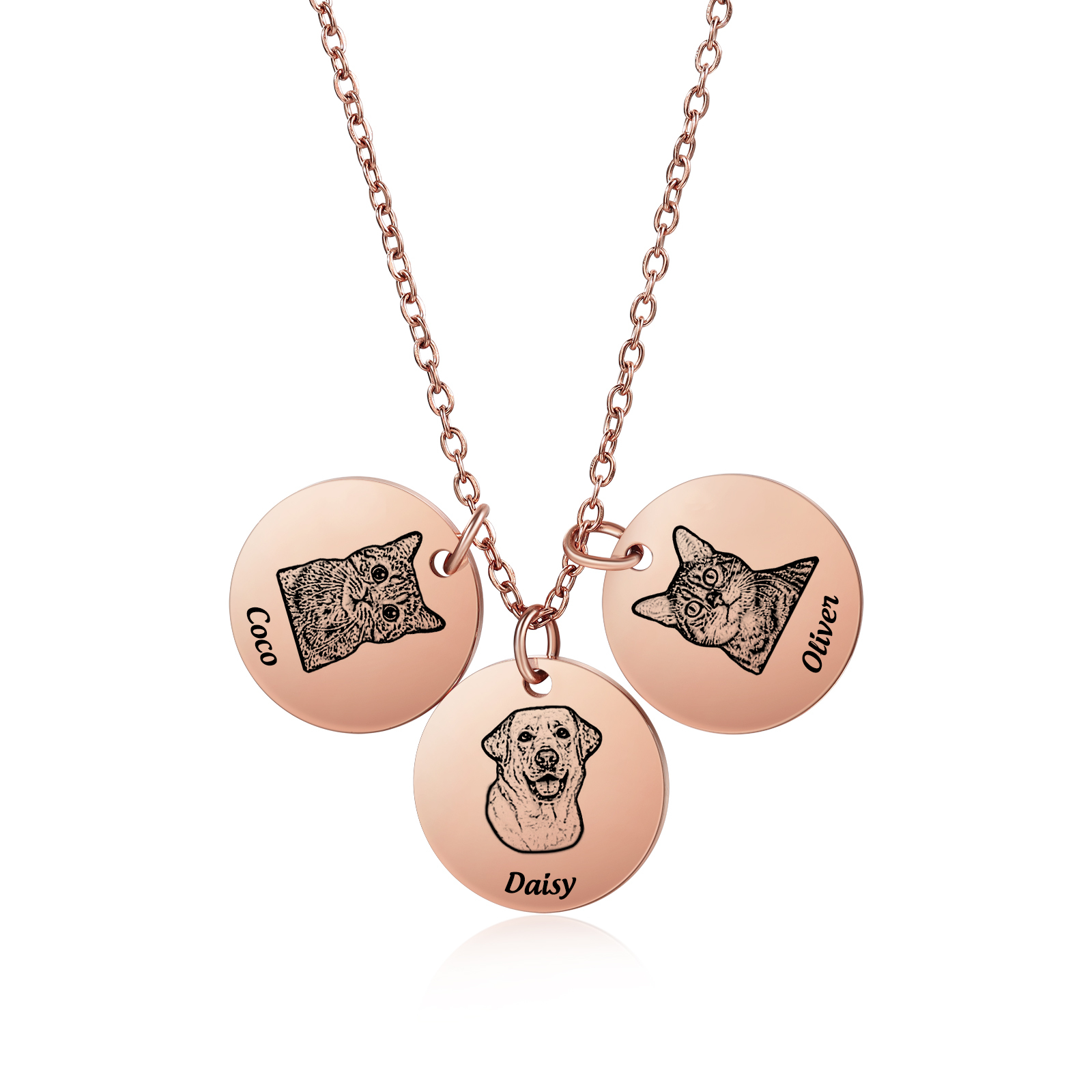 Personalisiertes Foto & Name Haustier Halsektte Haustier Andenken Geschenk