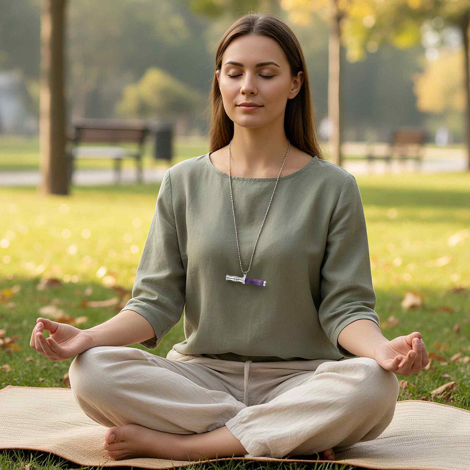 Atemtrainer-Anhänger – Stressfrei meditieren, Geschenk