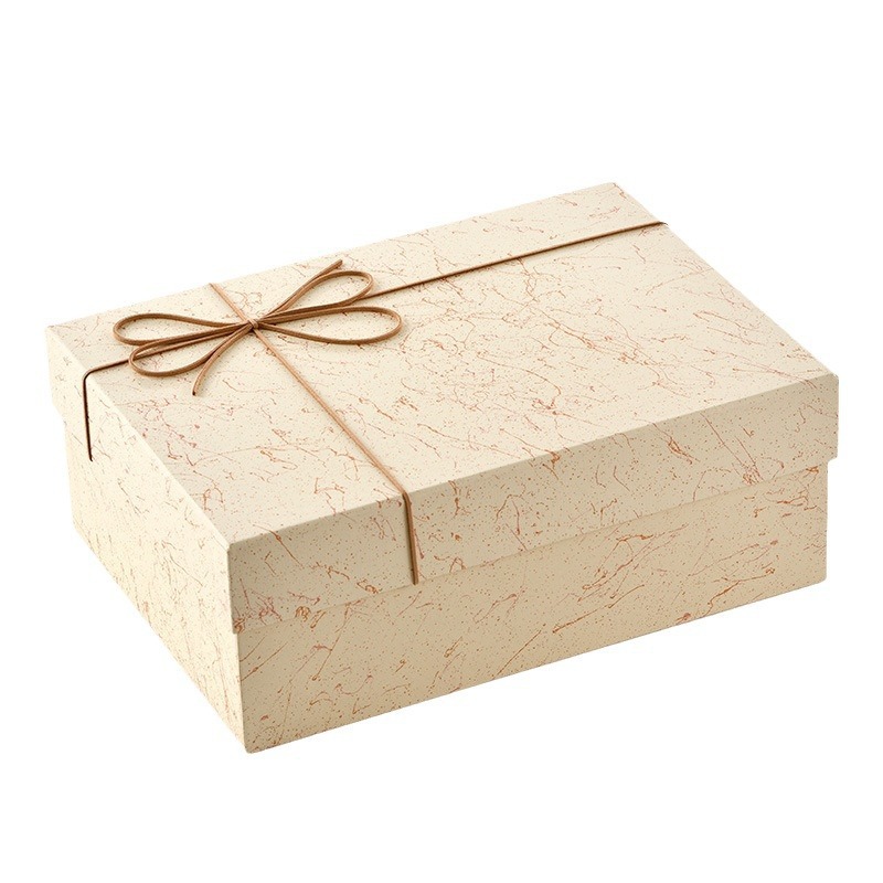 Beige Exquisite Geschenkverpackung Geschenkbox
