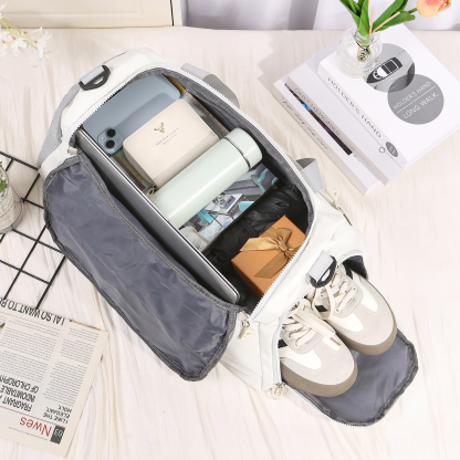 Personalisierter 1 Namen Oxford-Stoff Reisetasche/Gymtasche – Vier Farben zur Auswahl