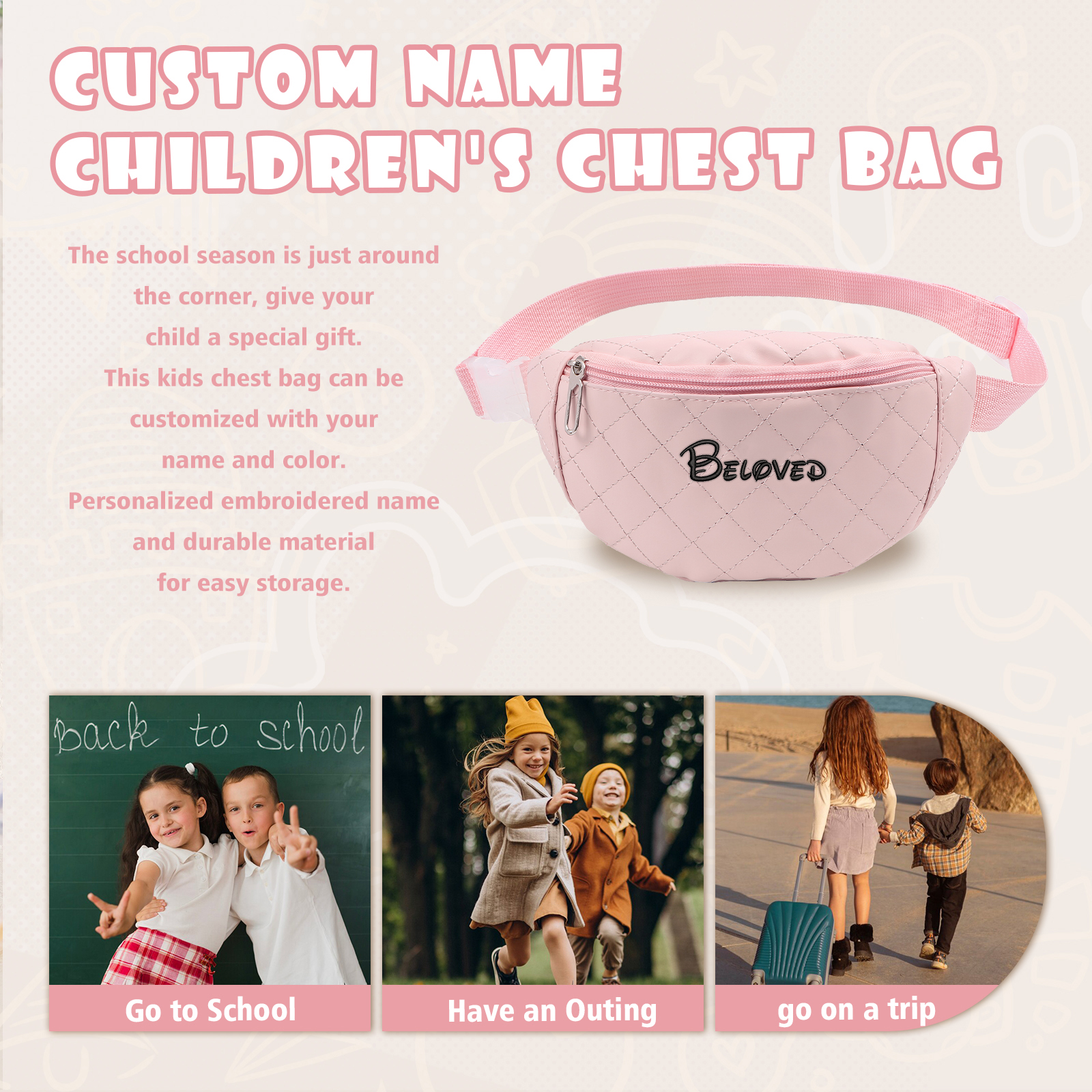 Personalisierte mit Name Tasche für Kinder – Einzigartig, praktisch und stilvoll