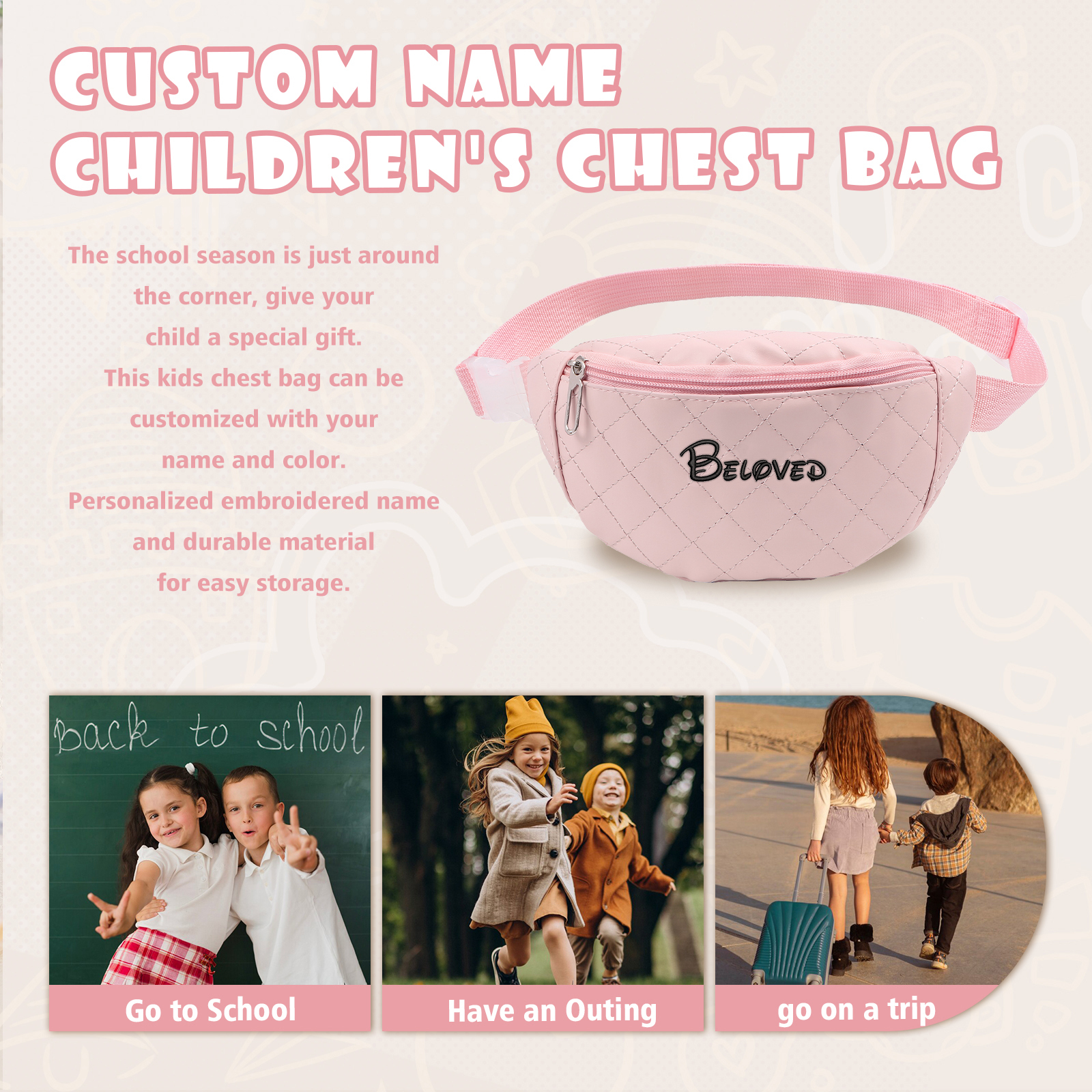 Personalisierte mit Name Tasche für Kinder – Einzigartig, praktisch und stilvoll