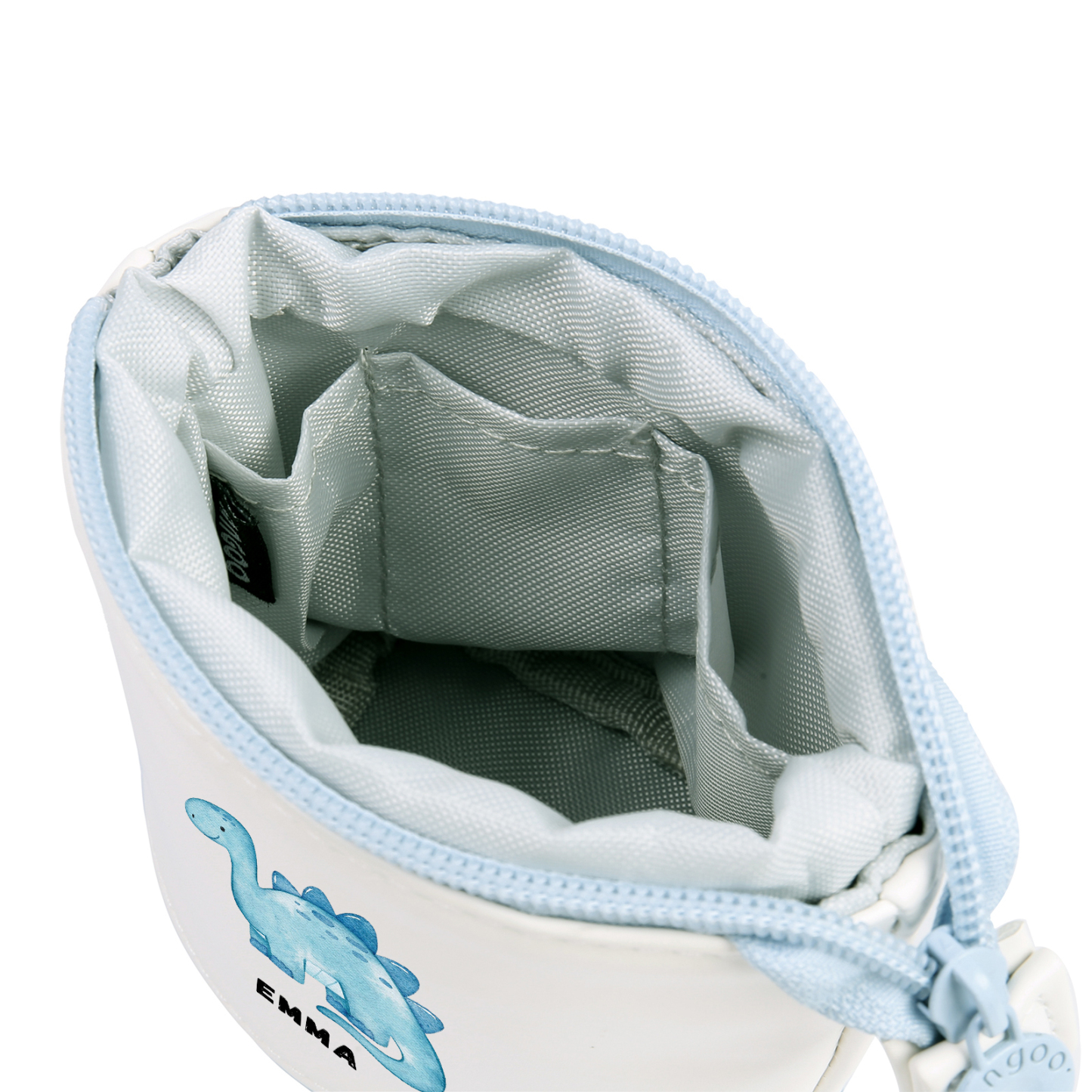 Schulanfang Geschenkset-Personalisierter Name & Datum Dino Emaille Tasse & Personalisierter Name Stifteetui & Diono Armband Set - Geschenk für Schulkind mit Geschenk Box