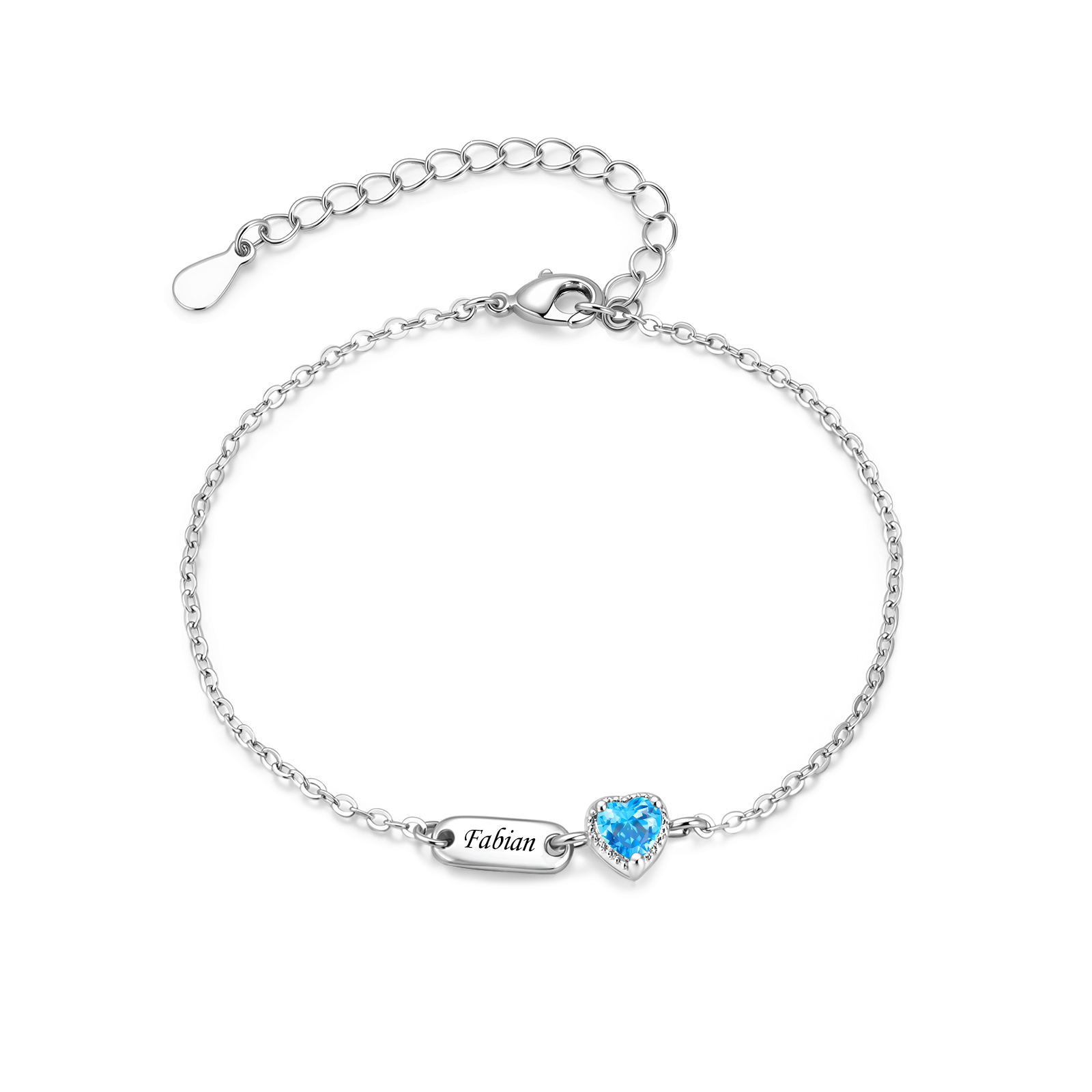 Personalisiertes Armband mit 1 bis 6 Namen und herzförmigen Geburtssteinen Symbolisches Schmuckstück der Liebe und Verbundenheit Geburtstagsgeschenk, Muttertagsgeschenk für Mama Oma, Ehefrau | kettenm