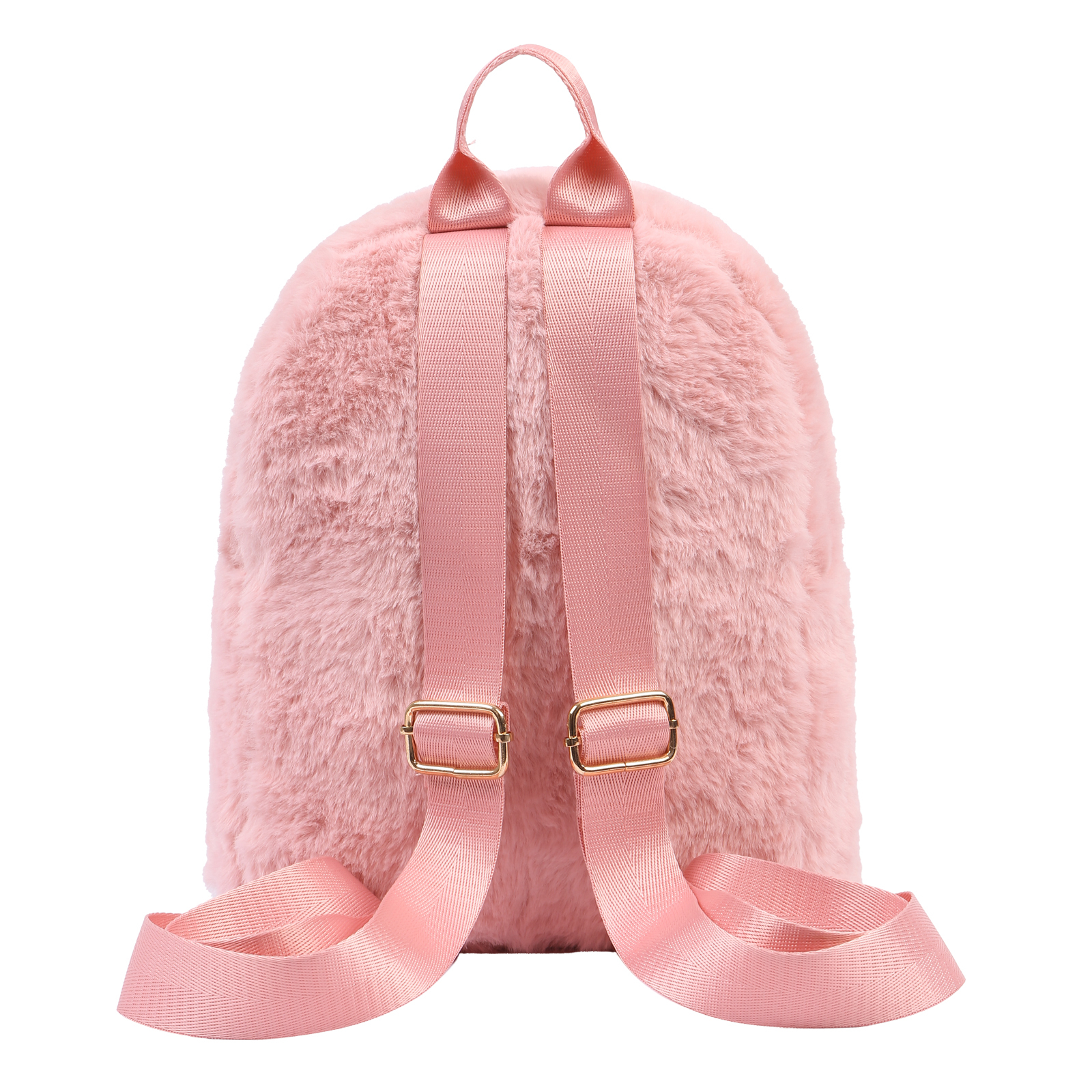 Personalisierter Name Plüsch-Stickerei Rucksack - Schultasche mit Kaninchen und Schweif-Motiv für Kinder
