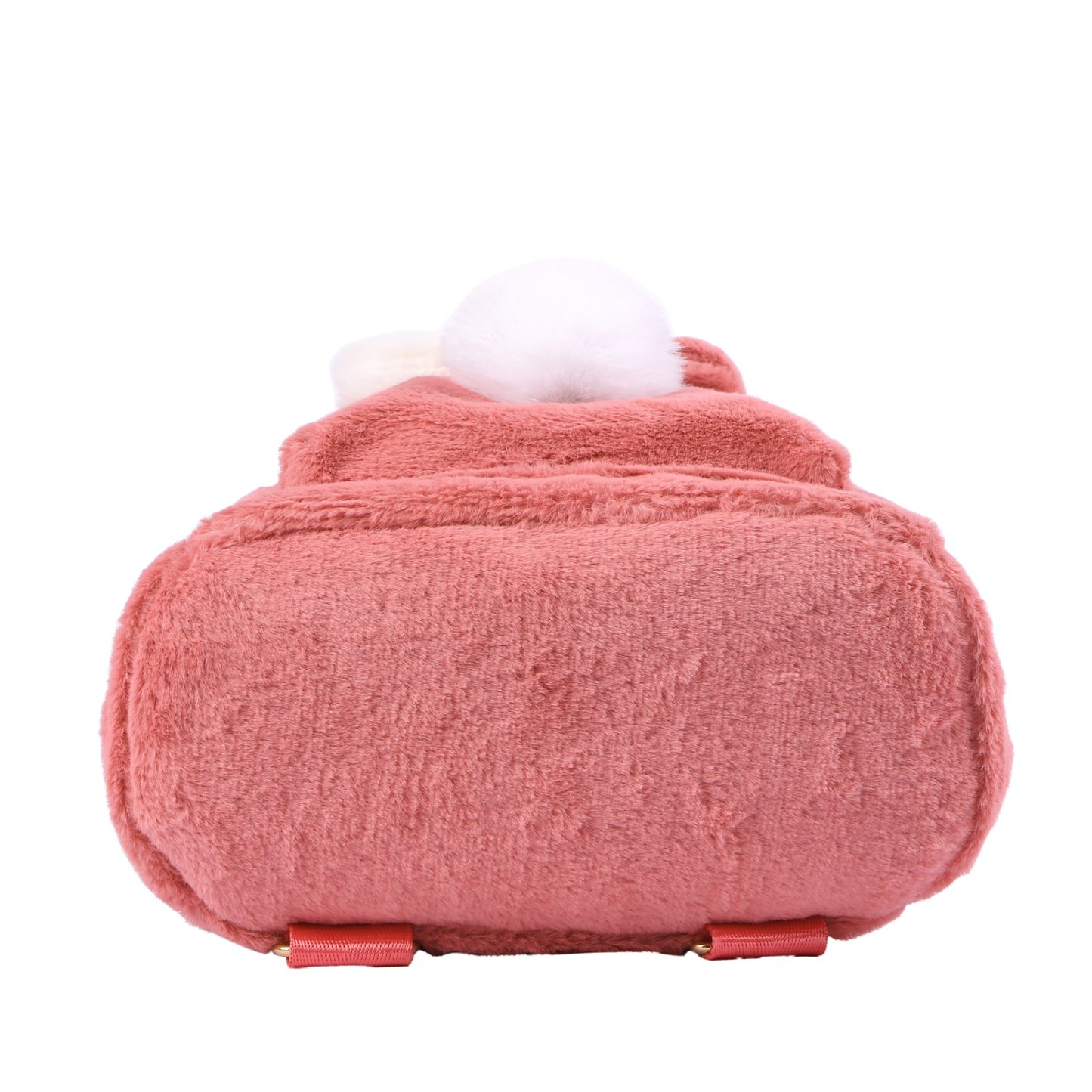 Personalisierter Name Plüsch-Stickerei Rucksack - Schultasche mit Kaninchen und Schweif-Motiv für Kinder