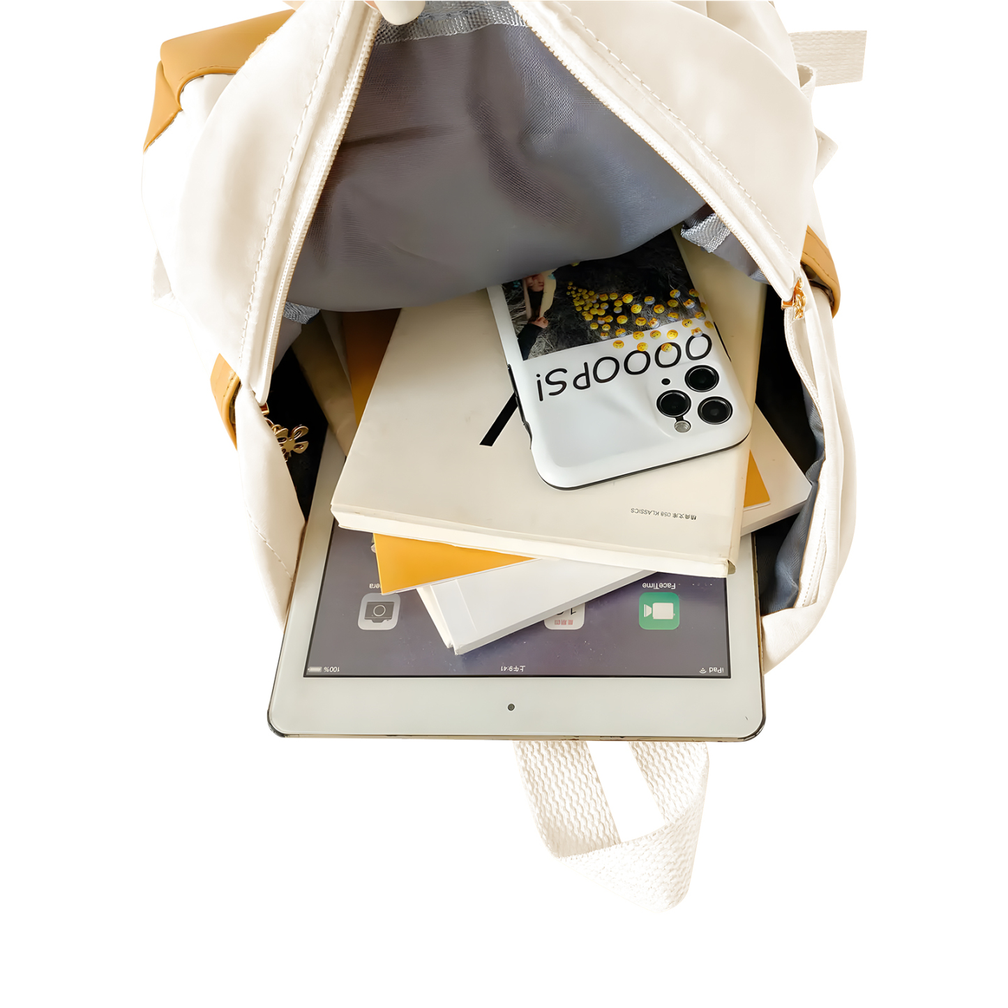 Personalisierte Name Rucksack Schüler Schultasche in 5 Farbe mit Bär